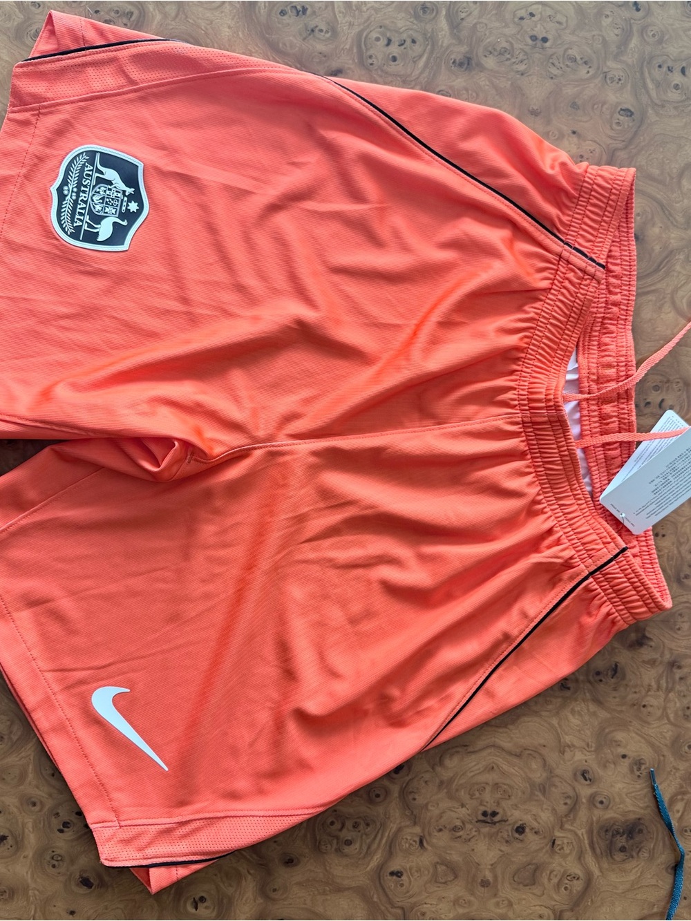 Nike Orange Australia Crest Athletic Shorts